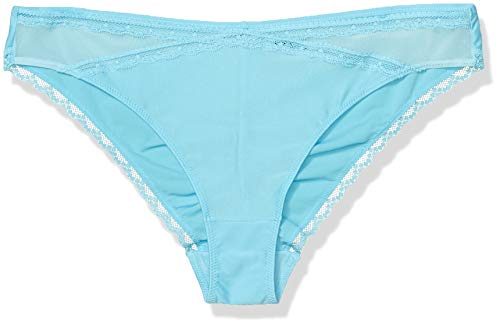 Maidenform Women's Tanga Panty, Blue Horizon/Mint Sparkle, 6