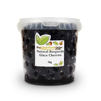 Buy Whole Foods Glace Cherries, Natural Colour - Dark Burgundy (1kg)