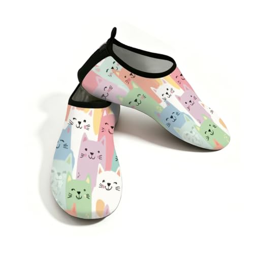 Calcetines acuáticos de natación y senderismo para hombre y mujer con gatos