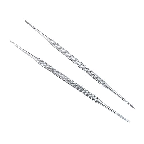 SOESFOUFU Stainless Steel Nail Cuticle Spoon 2-in-1 Cuticle Pusher Cleaner Tool Perfect for Home Salon Durable Easy to Use