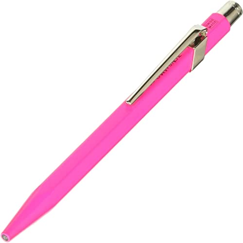 CARAN d'ACHE - Kugelschreiber 849 aus Metall - Fluo Rosa, 1 Stück (1er Pack)