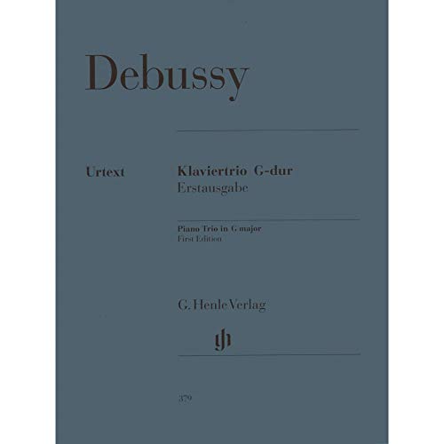 Claude Debussy: Piano Trio In G (Urtext Edition). Sheet Music for Violin, Cello, Piano Chamber