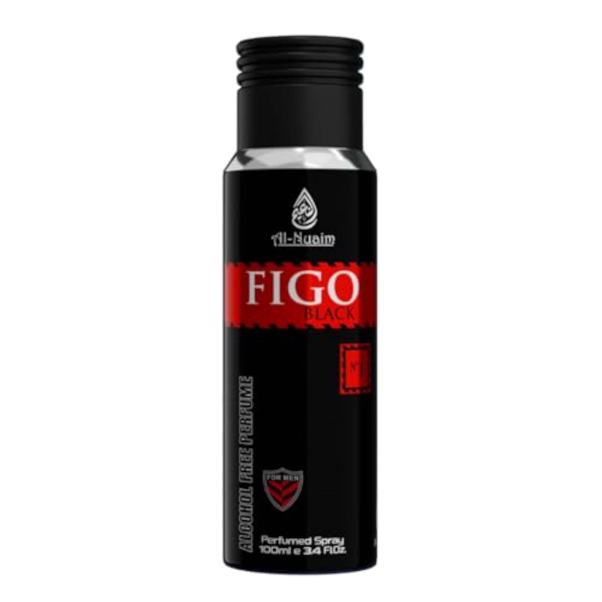 100ML Figo Black Perfume Spray, Alcohol-Free