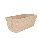 YUXINYAN Blumentopf Balkon Blumentöpfe Indoor Rechteckige verdickte große Blumenbox Haushaltskunststoffpflanzkasten Dachbalkon Gemüse Pflanzende Trog PflanzküBel AußEn (Size : Groß)