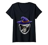 Mujer Disfraz divertido de pirata para Halloween Camiseta Cuello V
