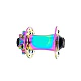 WXYDEDIAN Mozzi per Bicicletta Mozzi for Bicicletta 32 Fori 8 nottolini 360T Mozzo Rumoroso Cuscinetti lubrificati sigillati(X360 100x15 Rainbow)