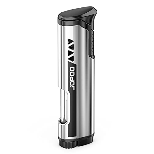 JOPOO Briquet Tempete Gaz Recharge Chalumeau Rechargeable Coupe-Vent (Vendu sans Gaz)