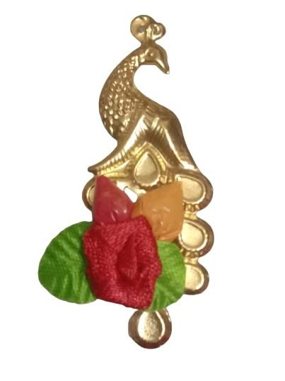 BETTERSHOP Pooja Pasupu (Haldi) Kumkum 2 in 1 Pack Golden Peacock Design 50pcs