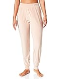 Silk Touch Emporio Armani Shiny Velvet Pantalones de Correr, Mujer, Beige (Almendra), XS