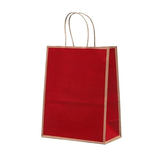 Sac en papier de luxe à bords dorés 15x8x21cm pour boutique et traiteur