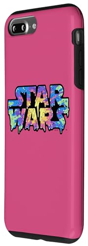Coque iPhone 7 Plus/8 Plus Star Wars Tie Dye Drip Logo en silicone protection noire
