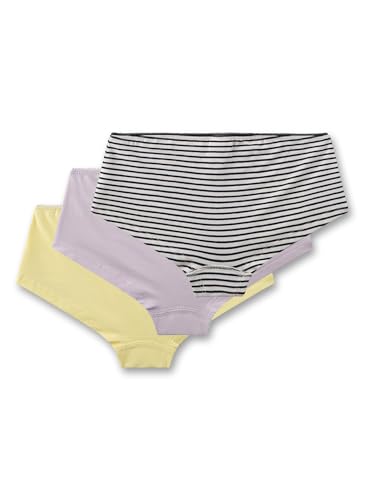 Sanetta Mädchen-Cutbrief (Dreierpack) gelb | Hochwertige und nachhaltige Unterhose für Mädchen aus Baumwoll-Mix. Inhalt: 3er Set Unterwäsche für Mädchen