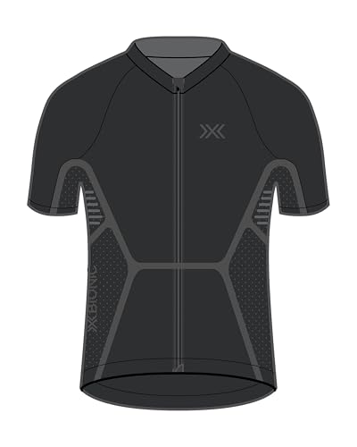 X-Bionic Xceed Ride - Camiseta de manga corta para hombre, negro / gris, L