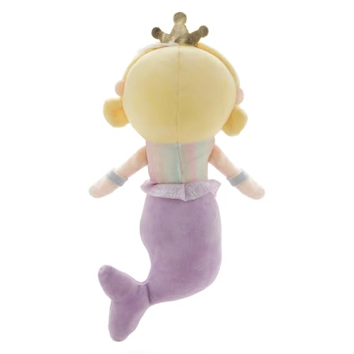 Image of Mermaid Princess Soft Toy for Kids, Girls & Toddlers | Cute Plush Stuffed Doll with Crown | Soft Huggable Cuddly Mermaid Doll for Birthday, Baby Shower, Nursery Decor & Gift