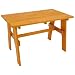 Produktbild DEGAMO Gartentisch Freital 72x120cm, Holz Massive Kiefer, hell lackiert, Outdoor