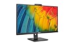 Philips 27B1U5601H - 27 Inch QHD Monitor, 5 MP Webcam, Height-Adjustable, Speaker (2560 x 1440, 75 Hz, HDMI, DisplayPort, USB-C, RJ45, USB Hub) Black