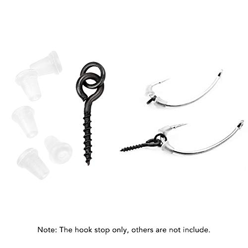 Ferramenta de pesca, Andoer 20pcs Parafusos de Isca Boilie Roscados 40pcs Gancho de Pesca Parada de