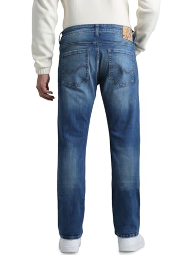 Image of JACK & JONES Men's Regular Fit Jeans | Mid Rise | Jeans for Men