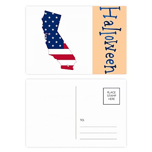Cartes postales Californie USA lot de 20 illustration drapeau