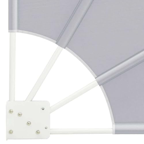 Toldo lateral para balcón de 210 x 210 cm en acero y poliéster 7