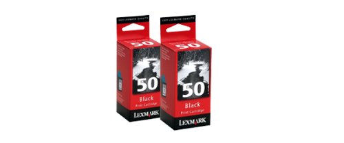 Lexmark50 16G0093 Black Ink Cartridge Twin Pack