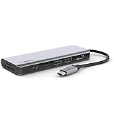 Belkin ハブ ドッキングステーション USB-C 7 in 1 100W PD HDMI SD/micro SDカード 3.5mmオーディオ iPad 9 / iPad mini 6 / ...