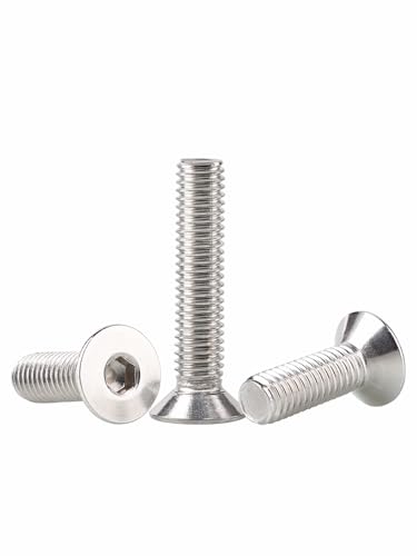 Vis tête plate M4 x 6 mm résistant à la rouille pour remplacer la visserie usée de vos machines