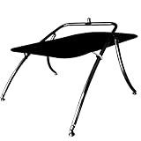 Origin OWT-I Advancer Universal Wakeboard Tower for Boats, Wake Board Tower Fits 17' - 22' in Length, 2.25' Polished Aluminum, Easy Installation. (Black w/Flat Bimini)