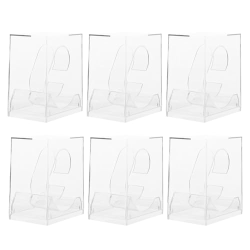 UKCOCO Expositor Transparente para Relojes de Acrílico Espacio para 6 Piezas, Compacto y Duradero, Recomendado para Organización en Hogar y Oficina