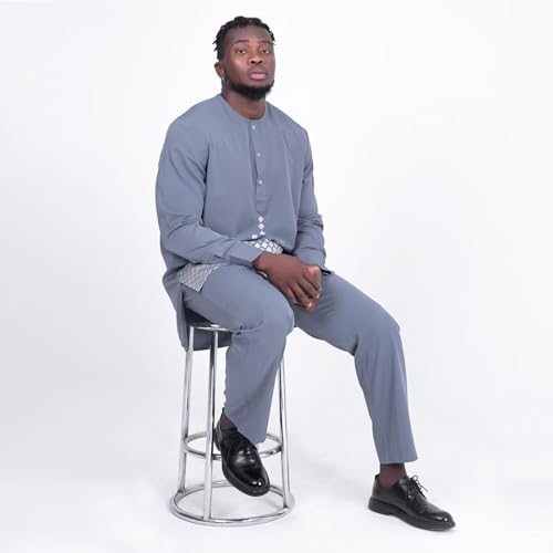 Dashiki for Men African Suits Print Mens Formal Attire 2 Piece African Outfits Traditional Nigerian Clothes Party Wear4