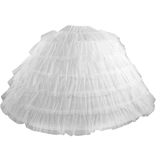 VCCICANY Petticoat Crinoline Underskirt for Women Under Dress 6 Hoop Floor Length Tulle Ball Gown Petticoat for Wedding Dress4