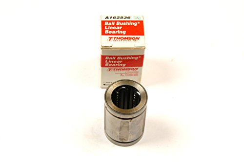 Thomson A162536, Ball Bushing Bearing, Precision Steel, A Grade, Closed, for end supported applications; use with 1 in Diameter Shaft, Class S
