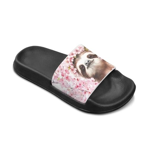 Girls Sandals Casual Open Toe Beach Slides Quick Dry Non-Slip Bathroom Slippers Children Slip on Shoes2
