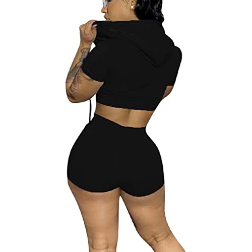 Image of Mrskoala Women's 2 Piece outfits Summer Bodycon Short Pants Workout Sets