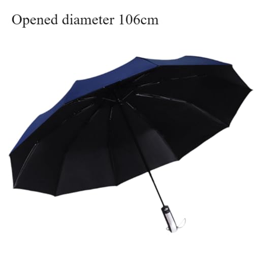 Parapluie pliant pour homme bleu léger et ultra résistant