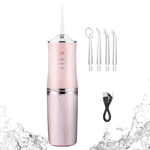 Irrigador Oral Limpeza Dentes Com Jato D Água Supersônico Recarregável Higiene Bucal E Gengiva Com 3