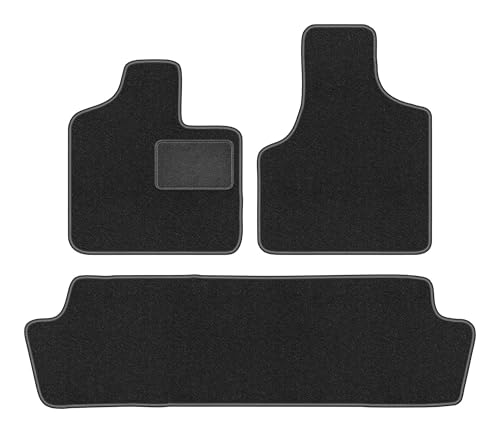 Tapis de sol graphite anti-glisse pour fourgonnette Chrysler Town&Country IV