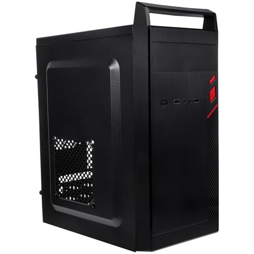 Gabinete Veemoon Mini Small Form Factor Metal Negro con Asa Portátil para PC de Oficina miniatura 1