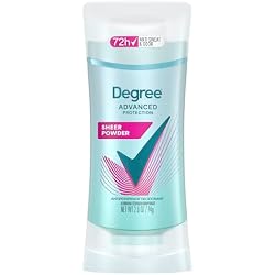 1 of Degree Advanced Protection Antiperspirant Deodorant Sheer Powder for 72-Hour Sweat & Odor Control for Women, with Body Heat Activated Technology, 2.6 oz