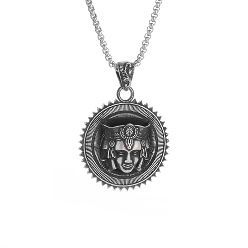 Pendentif bodhisattva trois têtes le cadeau rétro parfait pour homme et femme
