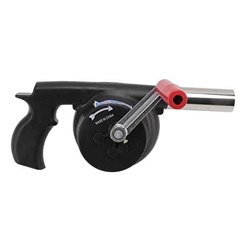 Yusat Ventilador de mano para barbacoa, ligero, portátil, ABS, para camping, picnic, chimenea, parrillas de carbón