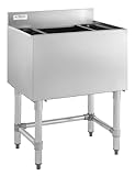 Kratos Commercial Underbar Ice Bin with Bottle Holders -Stainless Steel, 18'x36' (32L-006)