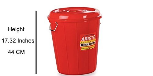 Image of Aristo Multipurpose Plastic Storage Bucket 32 Litre (Green), Standard (VR9506), (39(D) x 44 CM)