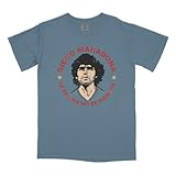 El Diego Legacy Tee (Colorful Edition) - Official Licensed Maradona Collection (US, Alpha, Medium, Regular, Regular, Ice Blue)