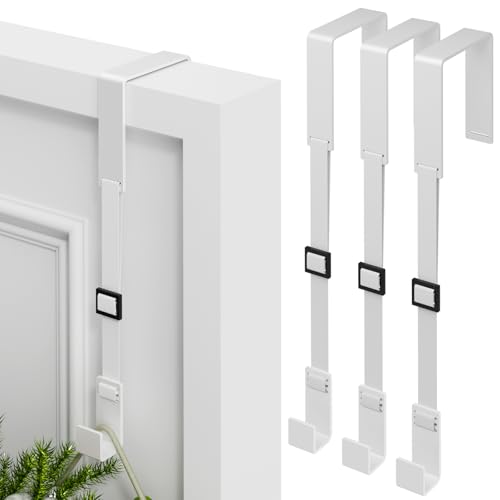 ytorgr 3 Pièces crochets pour couronne Cintres de Guirlande de porte d'entrée En acier inoxydable Pour suspendre la porte