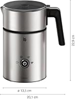 WMF Lono Silk Milk & Choc Induktions-Milchaufschäumer, elektrischer Milchschäumer, heiß & kalt, 150–500 ml, Barista Milchaufschäumer für Cappuccino, Latte & heiße Schokolade, Kuh- & pflanzliche Milch – Ansicht 3