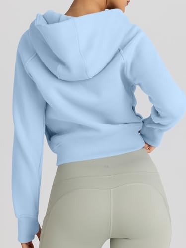 Image of Trendy Queen Womens Zip Up Hoodies Cropped Jackets Fall Clothes 2026