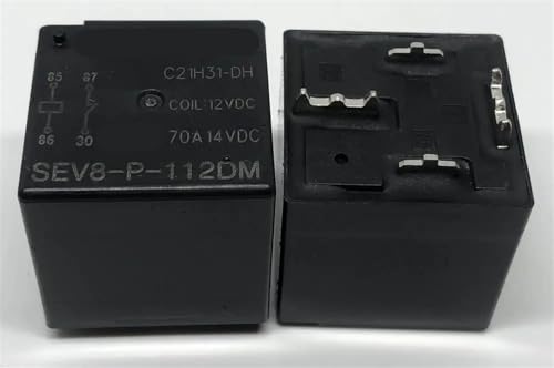 Relé SEV8-P-112DM de 4 pines y 12V 70A para automoción 1 pieza