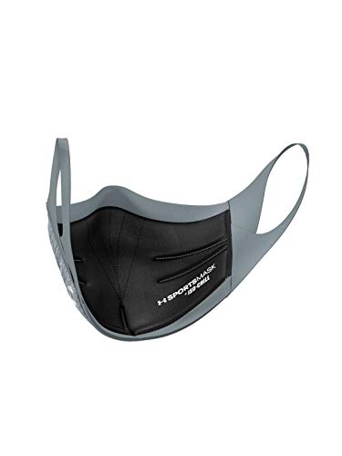 Under Armour 1368010-013-L/XL Unisex Sports Mask, Pitch Gray (013)/Silver Chrome thumb #2