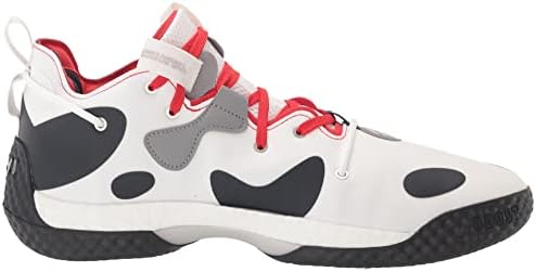 adidas Unisex Harden Vol. 6 Basketball Shoe, White/Vivid Red/Ink, 5.5 US Men | Image 5